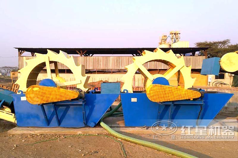 紅星洗砂機(jī)現(xiàn)場(chǎng)展示