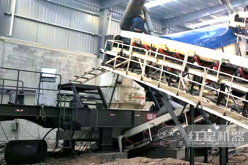 小型流動打沙一體機現(xiàn)場