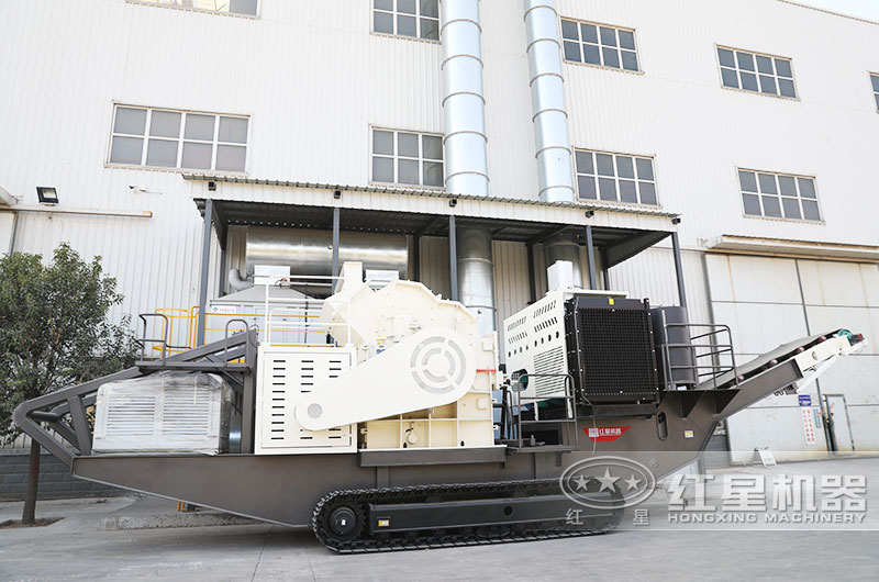 細(xì)碎履帶式移動制沙機(jī)，一鍵操控更智能