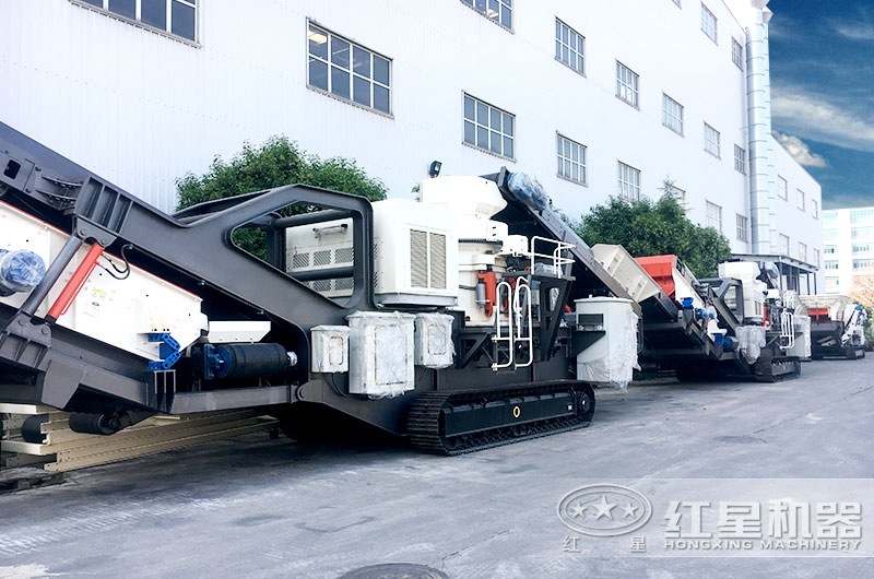 圓錐破履帶式碎石機，液壓碎石智能性好