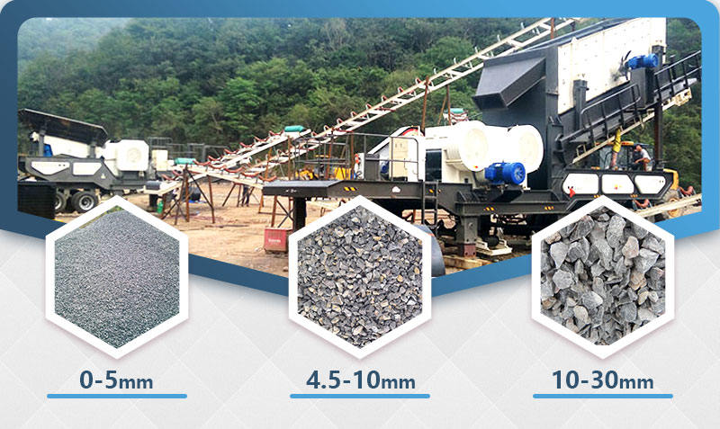 混凝土破碎生產(chǎn)現(xiàn)場，移動式破碎站效率60%以上